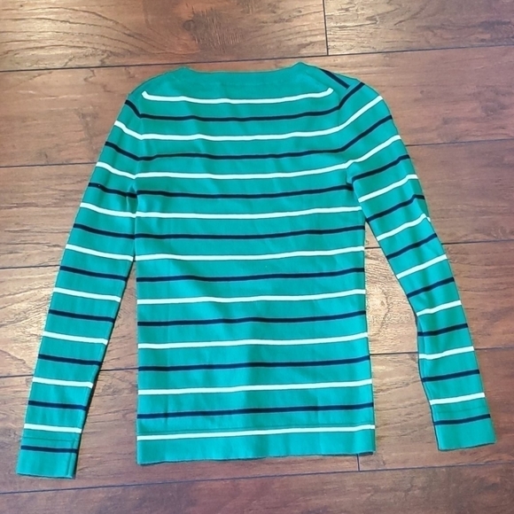 NWOT J. Crew Multicolor Stripe Pullover Sweater long sleeves - Picture 8 of 8